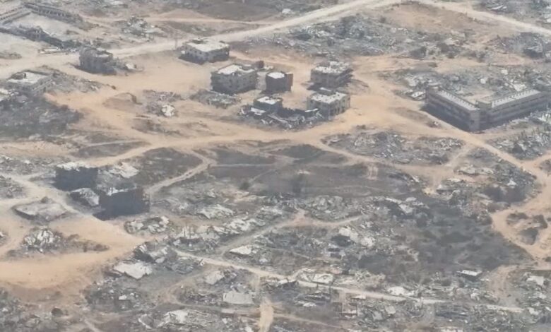 Journalist Bel Trew shares aerial video showing Gaza in ruins