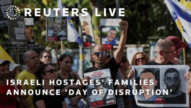 LIVE: Israeli hostages' families announce 'Day of Disruption' | REUTERS