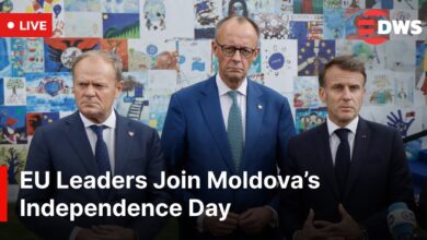LIVE: German, French, Polish & Moldovan Leaders Hold Press Conference on  Moldova’s Independence Day
