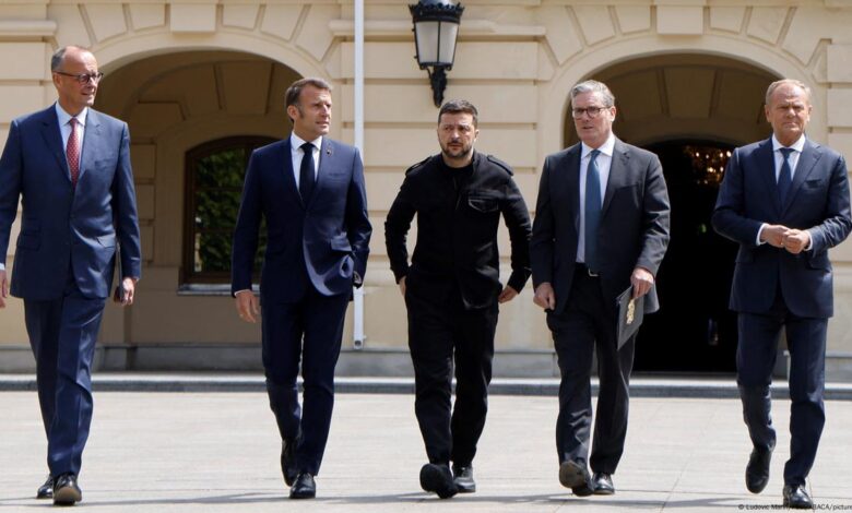 EU, NATO chiefs back Ukraine ahead of Trump-Putin summit – DW – 08 ...