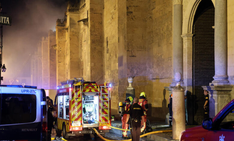 Fire extinguished, historic mosque-cathedral in southern Spain 'saved'
