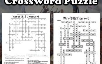 War of 1812 Crossword by Mr Tillman's Social Studies | TPT