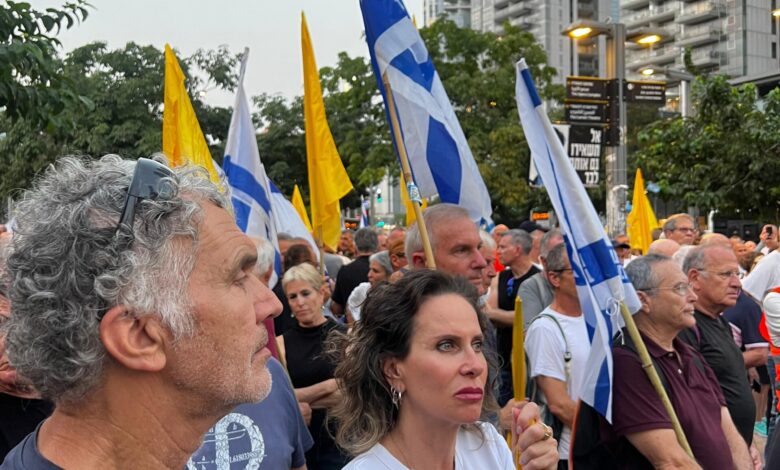 Hundreds of retired air force officers protest Israel's war in ...