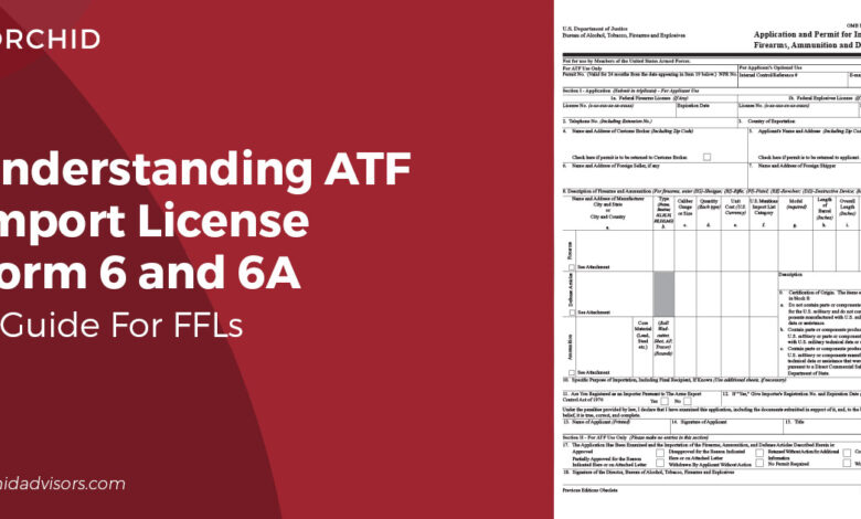 Understanding ATF Import License Form 6 and 6A