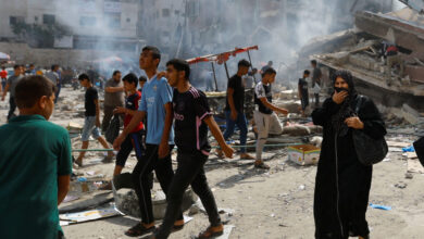 Israeli airstrikes hit Gaza City after weekend rocket attack | PBS ...