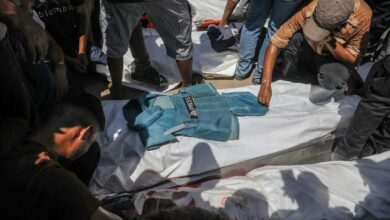 Israeli strikes kill 22, including 5 journalists, in Gaza hospital ...
