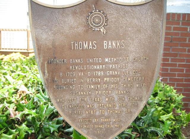 Thomas Banks (abt.1709-abt.1789) | WikiTree FREE Family Tree