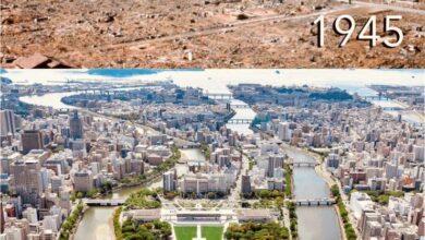 Hiroshima in 1945 vs now. A single lifetime : r/interestingasfuck