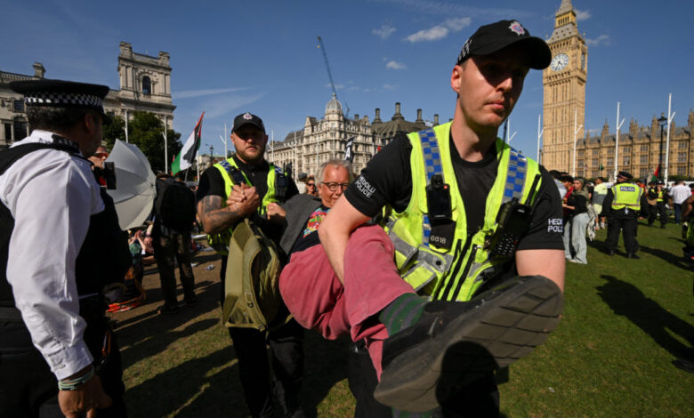 London police arrest hundreds of people as pro-Palestinian ...