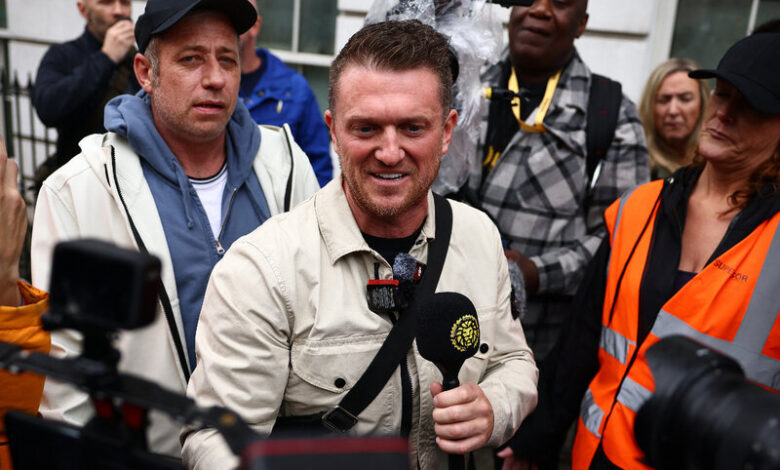 Tommy Robinson, Far-Right UK Activist, Is Arrested Over Train ...