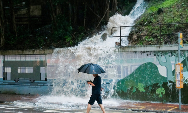 Record-Breaking Rain Pounds Hong Kong