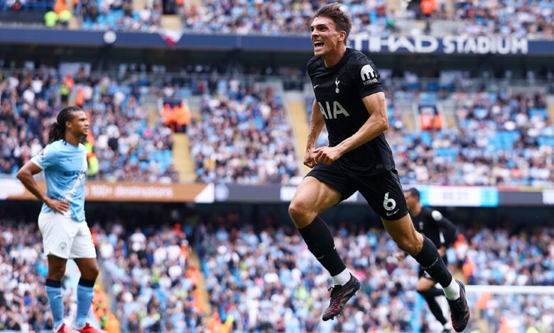 Tottenham Stun Man City with 2-0 Win at Etihad