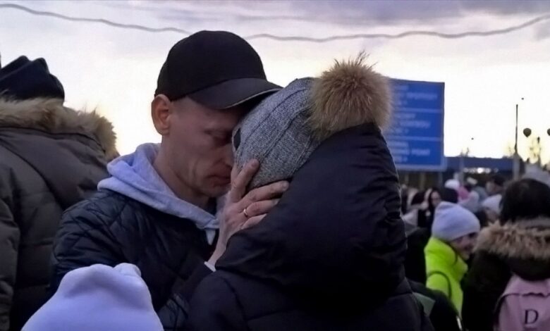 Families torn apart amid mass exodus from Ukraine face uncertain ...