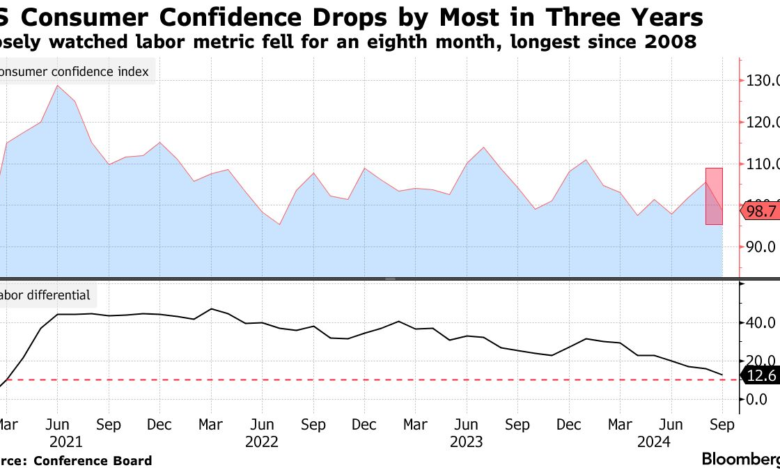 US Consumer Confidence Falls Most in Three Years on Labor Views ...