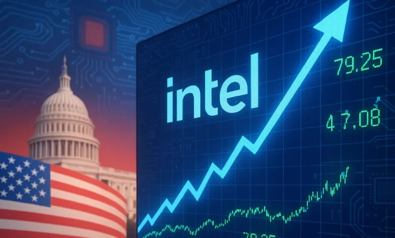 Intel shares surged over 7% after reports of U.S. talks to take a ...
