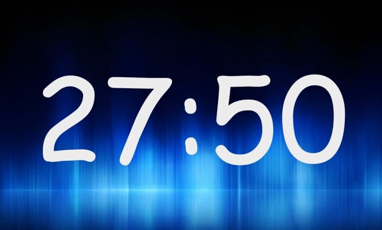 27:50 Minutes Timer / Countdown from 27min 50sec
