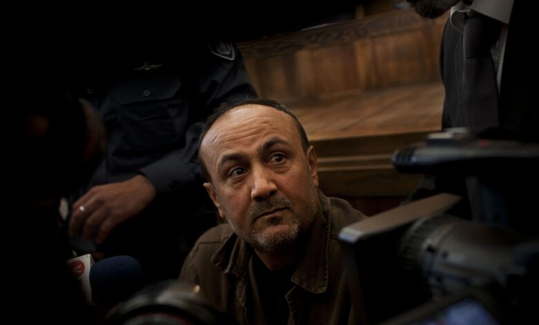 Palestinian prisoner Marwan Barghouti seen for first time in years ...