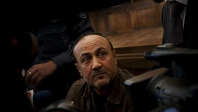 Palestinian prisoner Marwan Barghouti seen for first time in years ...