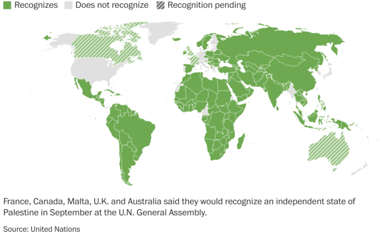 Which countries recognize a Palestinian state? Here's the full ...