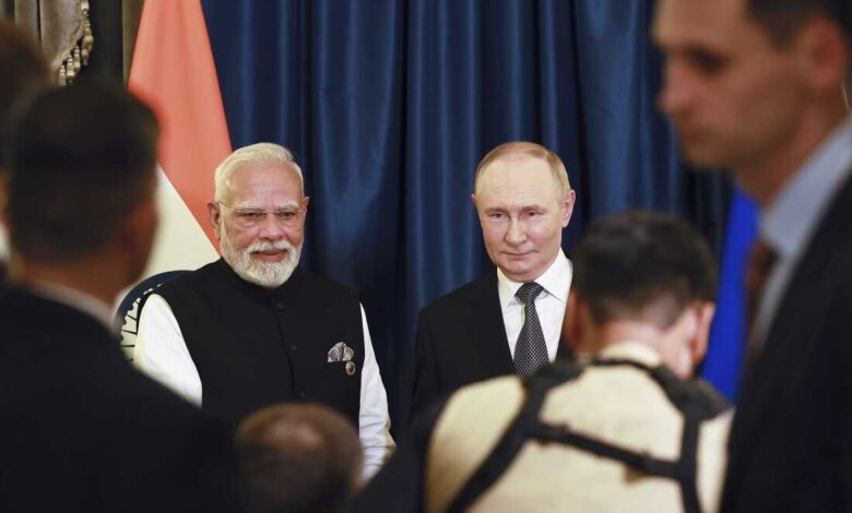Modi and Putin affirm special relationship as India faces steep US ...
