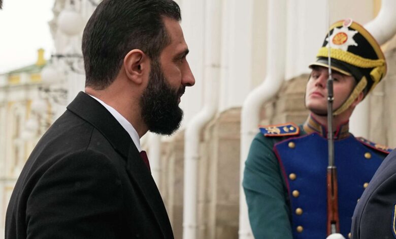 Syria's interim leader Ahmad al-Sharaa meets with Putin in Moscow