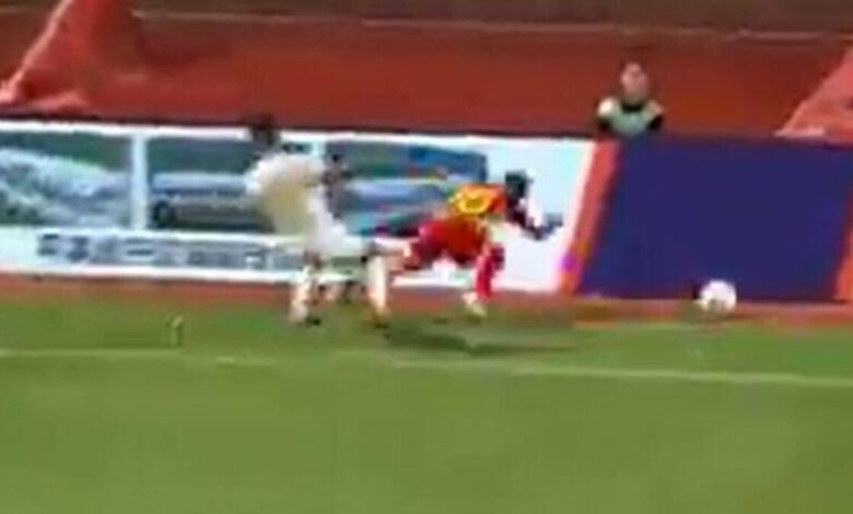 Footballer 'breaks neck' in horrifying incident during match and ...