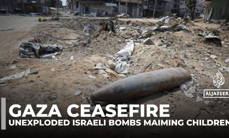 Unexploded Israeli bombs in Gaza endanger returning families and children
