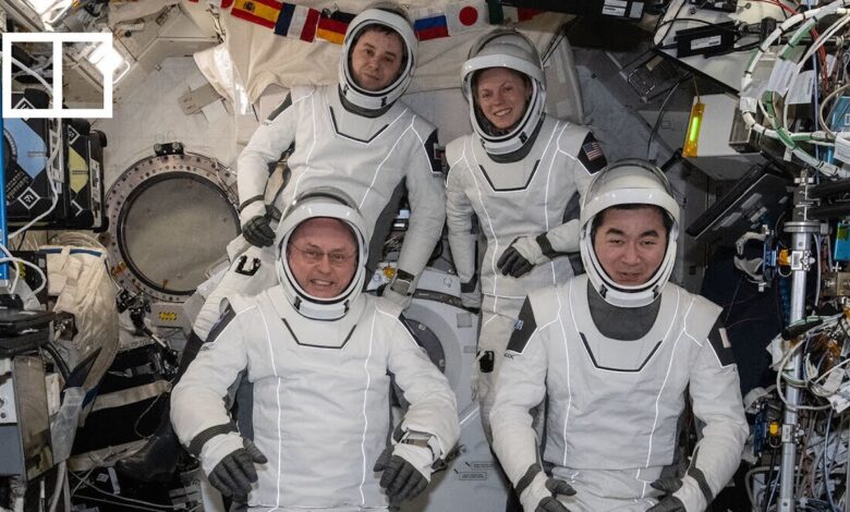 FULL EVENT: astronauts head back to Earth in Nasa’s first medical evacuation