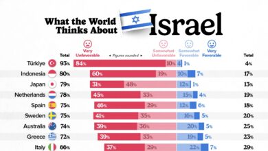 Majority of Countries Have a Negative View of Israel in 2025 - Voronoi